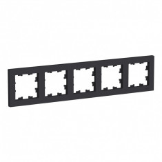 Рамка Schneider Electric Atlas Design на 5 постов, карбон &mdash; Multielectrika