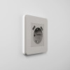 Рамка из поликарбоната на 1 пост Split дымчатый/белый, soft-touch W0013067 фото 8 &mdash; Multielectrika