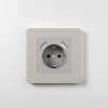 Рамка из поликарбоната на 1 пост Split дымчатый/белый, soft-touch W0013067 фото 7 &mdash; Multielectrika