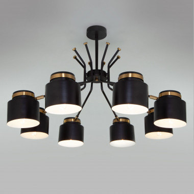 Потолочная люстра в стиле лофт 70133/8 черный — Multielectrika