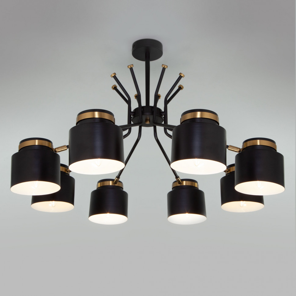 Потолочная люстра в стиле лофт 70133/8 черный фото 1 &mdash; Multielectrika