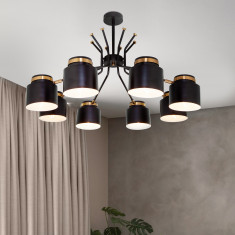 Потолочная люстра в стиле лофт 70133/8 черный &mdash; Multielectrika