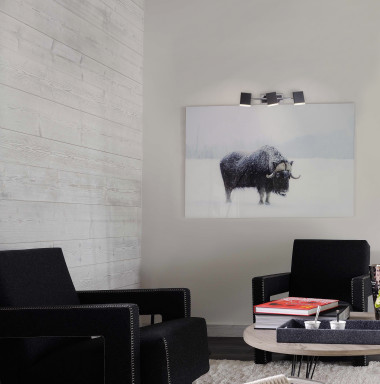 Настенный светодиодный светильник в стиле минимализм 20000/3 черный &mdash; Multielectrika