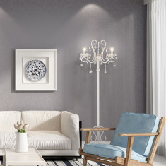 Торшер с хрусталем белый 12205/3F белый &mdash; Multielectrika