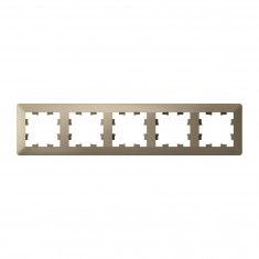 Рамка на 5 постов Systeme Electric AtlasDesign Air шампань &mdash; Multielectrika