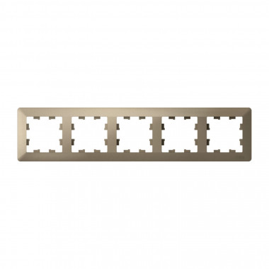 Рамка на 5 постов Systeme Electric AtlasDesign Air шампань — Multielectrika
