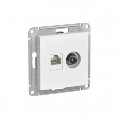 Розетка TV+RJ-45 Systeme Electric AtlasDesign кат. 5Е, лотос &mdash; Multielectrika