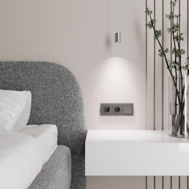 Выключатель одноклавишный проходной (графит акрил) W1112044 — Multielectrika