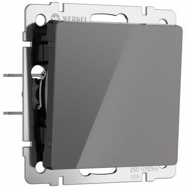 Выключатель одноклавишный проходной (графит акрил) W1112044 &mdash; Multielectrika