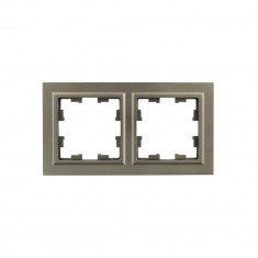 Рамка на 2 поста IEK Brite РУ-2-БрШ шампань &mdash; Multielectrika