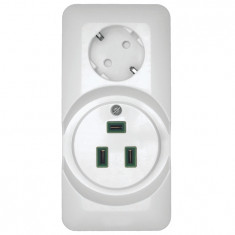 Розетка двойная для электроплит Systeme Electric Blanca белая 32А+16А (опт. упак.) &mdash; Multielectrika