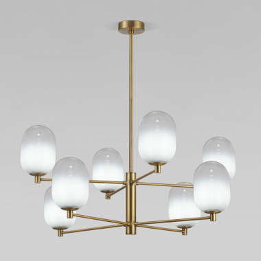 Потолочный светильник со стеклянными плафонами 60161/8 латунь — Multielectrika