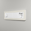 Рамка из поликарбоната на 4 поста Split айвори/белый, soft-touch W0043066 фото 6 &mdash; Multielectrika