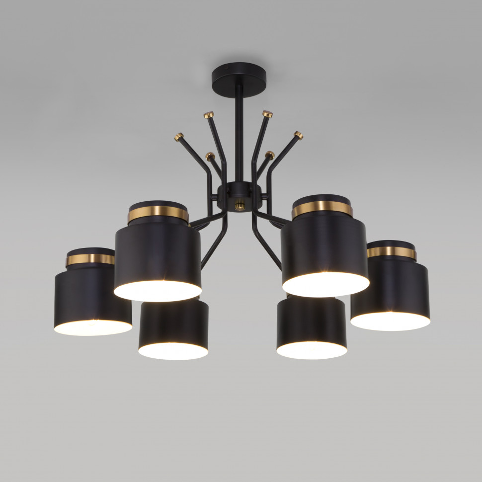 Потолочная люстра в стиле лофт 70133/6 черный фото 1 &mdash; Multielectrika