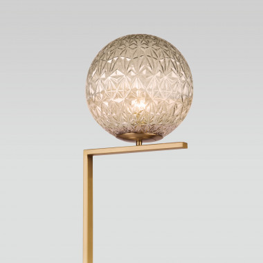 Напольный светильник со стеклянным плафоном 01214/1 латунь — Multielectrika