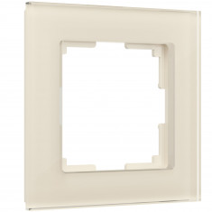 Рамка из стекла на 1 пост Favorit молочный W0011141 &mdash; Multielectrika