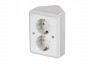 Розетка 2К угловая без шторок Белая Schneider Electric Этюд PA16-105B