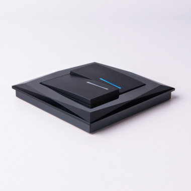 Рамка из стекла на 1 пост Diamant черный W0011208 — Multielectrika