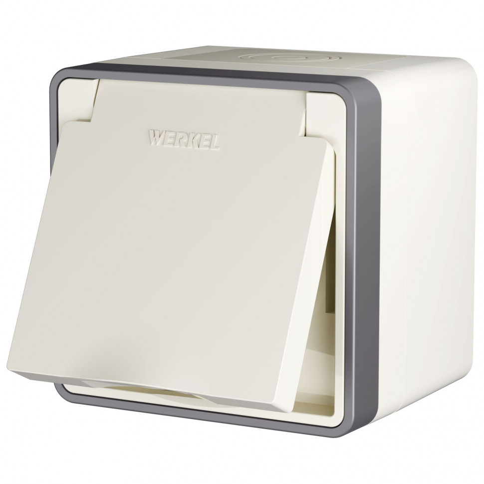 Розетка влагозащ. с зазем. с защит. крышкой и шторками Gallant слоновая кость W5071203 фото 1 &mdash; Multielectrika