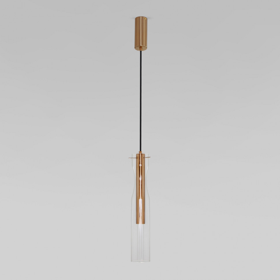 Подвесной светильник LED со стеклянным плафоном 50253/1 LED латунь фото 1 &mdash; Multielectrika