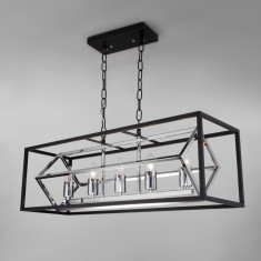 Подвесной светильник в стиле лофт 70122/5 черный &mdash; Multielectrika