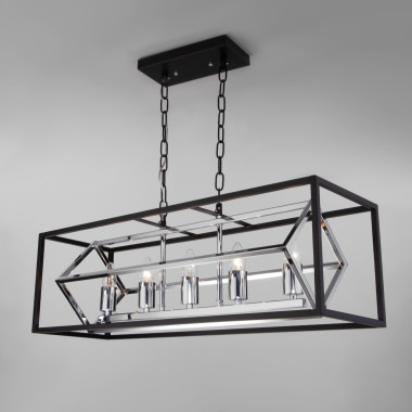 Подвесной светильник в стиле лофт 70122/5 черный — Multielectrika