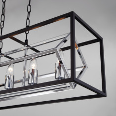 Подвесной светильник в стиле лофт 70122/5 черный &mdash; Multielectrika