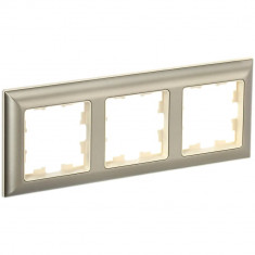 Рамка на 3 поста IEK Brite РУ-3-Бр бежевый/шампань &mdash; Multielectrika