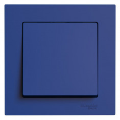 Выключатель одноклавишный Systeme Electric AtlasDesign в сборе, 10А, аквамарин &mdash; Multielectrika