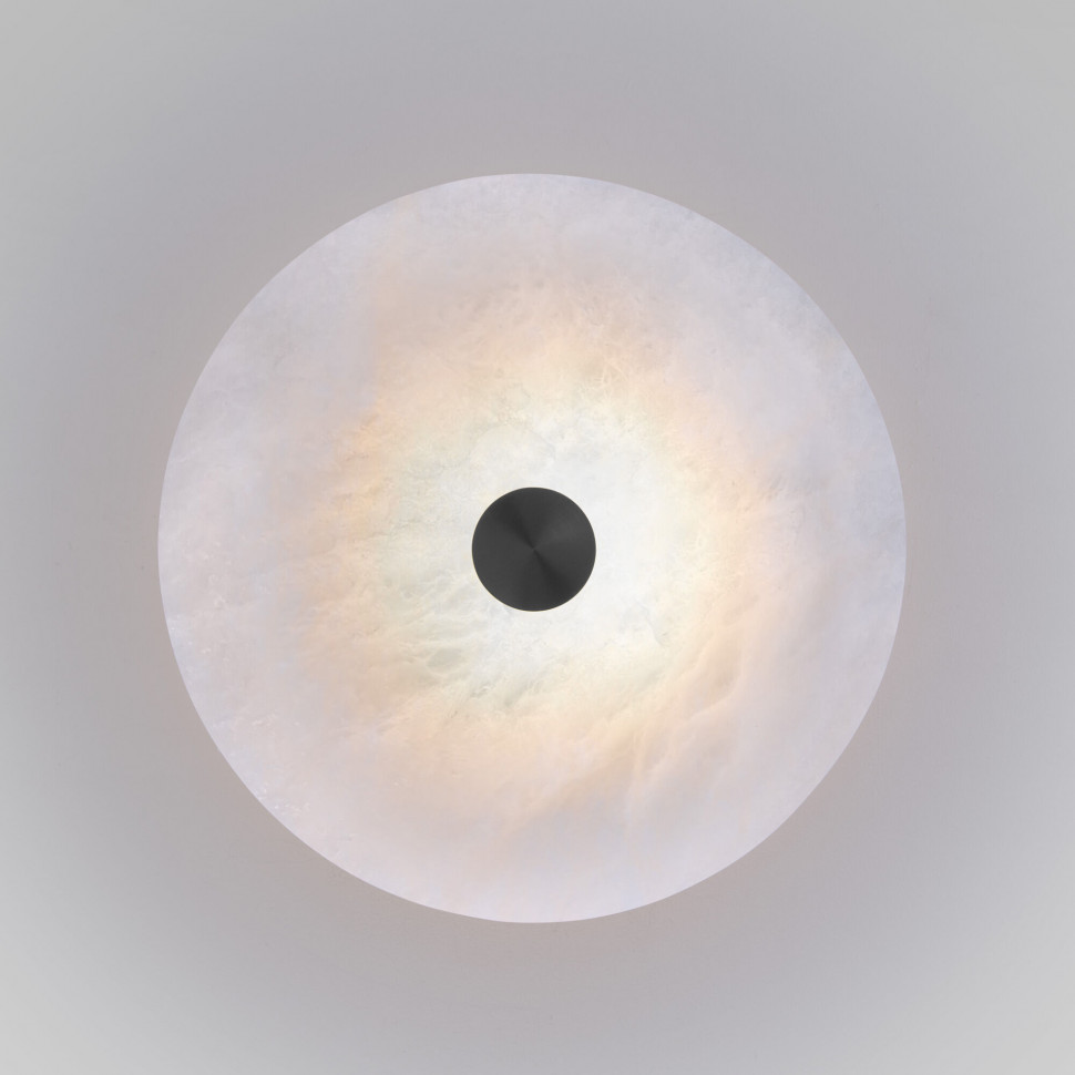 Светодиодный светильник с мраморным рассеивателем 40341 LED черный фото 1 &mdash; Multielectrika