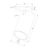 Mini Magnetic Трековый светильник 9W 3000K латунь/черный 85204/01 фото 17 &mdash; Multielectrika