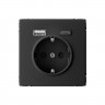 Розетка USB A+С Systeme Electric ArtGallery 5В/2,4А/3,0А, 2х5В/1,5А, 16А, карбон