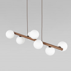 Подвесной светильник со стеклянными плафонами 10272 Estera Wood &mdash; Multielectrika