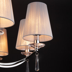 Подвесная люстра с абажурами 60079/8 хром &mdash; Multielectrika