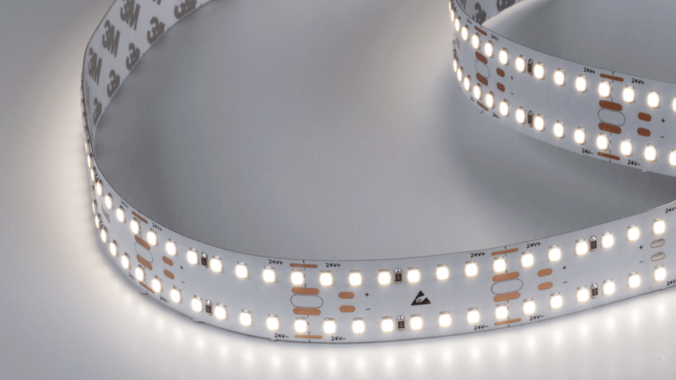 Лента светодиодная 2x DSG 2835 DW 280L-V24-IP33, 4000 K, 700 LED, 25W/m, 2500*24*2 mm фото 1 &mdash; Multielectrika