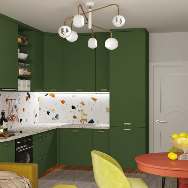 Светильник лофт с круглыми плафонами 70055/6 белый — Multielectrika