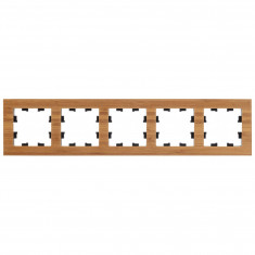 Рамка на 5 постов Systeme Electric AtlasDesign Nature дерево, бамбук &mdash; Multielectrika