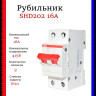 Рубильник 2-полюсный ABB SHD202/16 рычаг красный 2CDD272111R0016