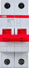 Рубильник 2-полюсный ABB SHD202/16 рычаг красный 2CDD272111R0016 фото 1 — Multielectrika