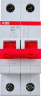 Рубильник 2-полюсный ABB SHD202/16 рычаг красный 2CDD272111R0016