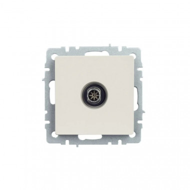 Розетка TV оконечная IEK Brite РТВ11-0-БрЖ жемчуг — Multielectrika