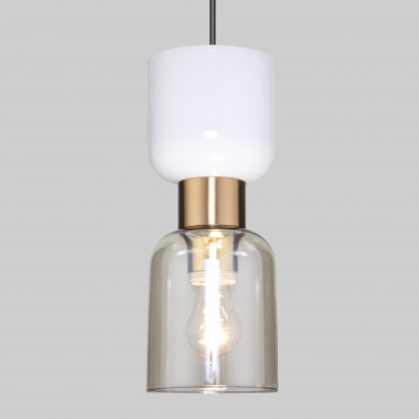 Подвесной светильник со стеклянным плафоном 50118/1 латунь — Multielectrika
